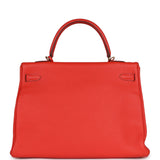 Hermes Kelly Retourne 35 Capucine Togo Gold Hardware