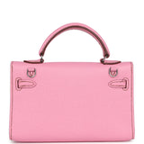 Hermes Micro Kelly 15 Bubblegum Epsom Palladium Hardware