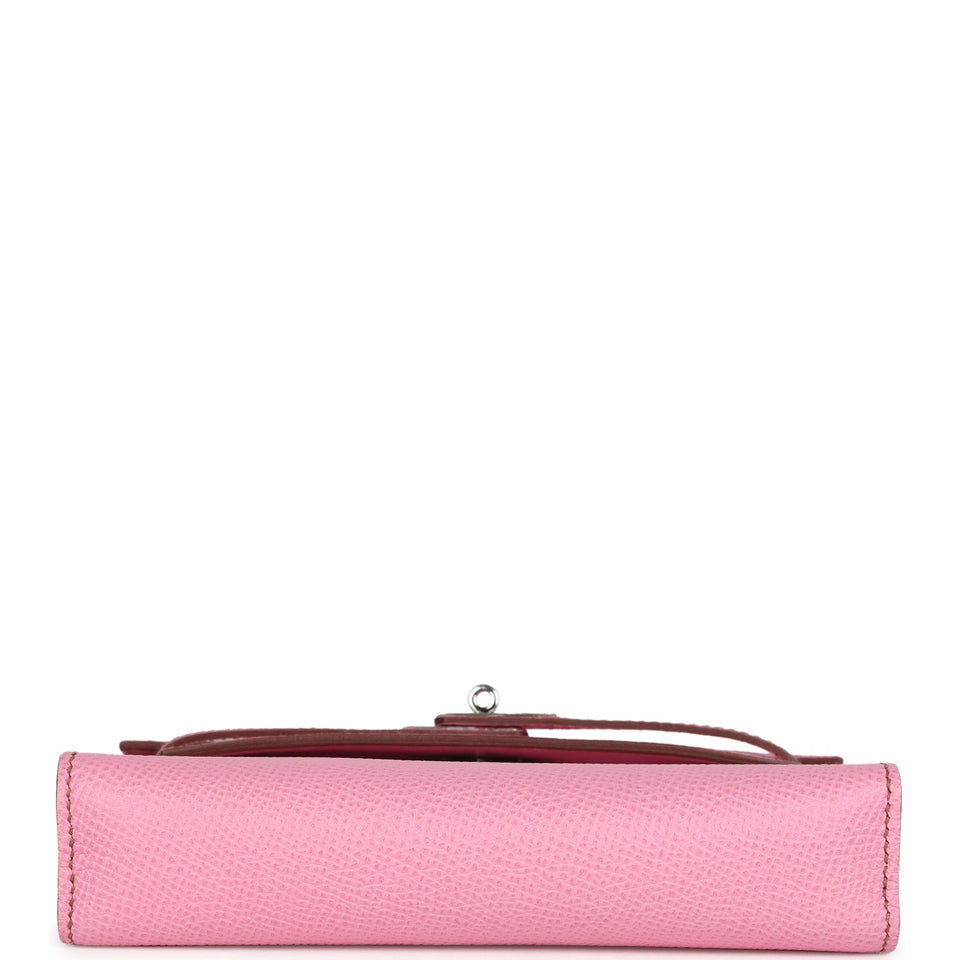 Hermes Micro Kelly 15 Bubblegum Epsom Palladium Hardware