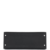 Hermes Kelly Sellier 28 Black Epsom Palladium Hardware