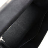 Hermes Kelly Sellier 28 Black Epsom Palladium Hardware