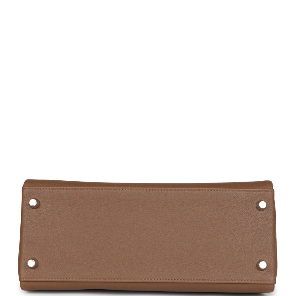 Hermes Kelly Retourne 28 Alezan Evercolor Palladium Hardware