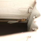Hermes Kelly Retourne 25 Beton Matte Alligator Gold Hardware
