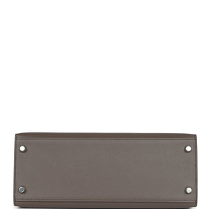 Hermes Kelly Sellier 28 Etain Epsom Palladium Hardware