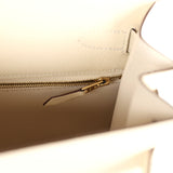 New Hermes Kelly Sellier 28 Nata Epsom Gold Hardware
