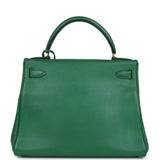Hermes Kelly Retourne 28 Vert Benghal Courchevel Gold Hardware