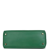 Hermes Kelly Retourne 28 Vert Benghal Courchevel Gold Hardware