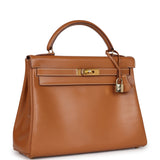 Hermes Kelly Retourne 32 Naturel Sable Chamonix Gold Hardware