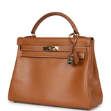 Hermes Kelly Retourne 32 Naturel Sable Chamonix Gold Hardware