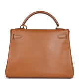 Hermes Kelly Retourne 32 Naturel Sable Chamonix Gold Hardware