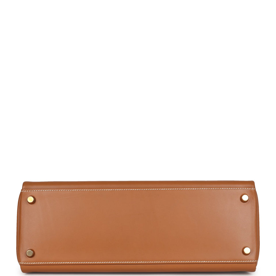 Hermes Kelly Retourne 32 Naturel Sable Chamonix Gold Hardware