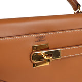 Hermes Kelly Retourne 32 Naturel Sable Chamonix Gold Hardware