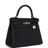 Hermes Kelly Retourne 28 Black Togo Palladium Hardware