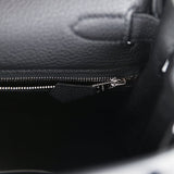 Hermes Kelly Retourne 28 Black Togo Palladium Hardware