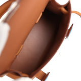 Hermes "Quelle Idolle" Picto Kelly Doll Gold, Bleu Zanzibar, Jaune Milton and Orange Field Epsom/Swift Palladium Hardware