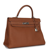Hermes Kelly Retourne 35 Gold Togo Palladium Hardware