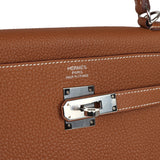 Hermes Kelly Retourne 35 Gold Togo Palladium Hardware