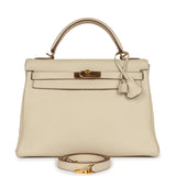 Hermes Kelly Retourne 32 Parchemin Togo Gold Hardware