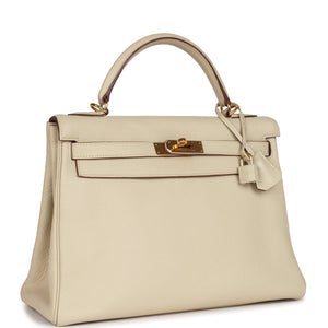 Hermes Kelly Retourne 32 Parchemin Togo Gold Hardware