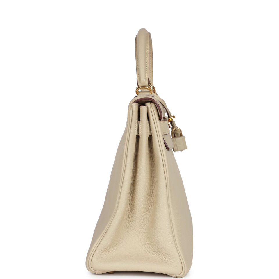 Hermes Kelly Retourne 32 Parchemin Togo Gold Hardware