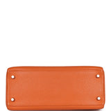 Hermes Kelly Retourne 28 Orange Togo Palladium Hardware