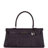 Hermes Fringe Shoulder Kelly 42 JPG Raisin Clemence Palladium Hardware