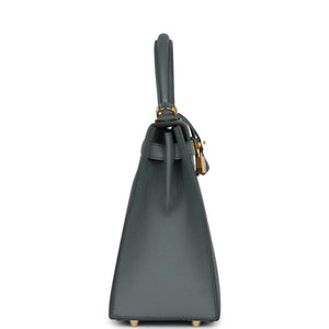 Hermes Kelly Sellier 28 Vert Amande Epsom Gold Hardware