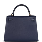 Hermes Kelly Sellier 28 Bleu Saphir Epsom Gold Hardware