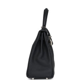 Hermes Kelly Retourne 25 Black Togo Palladium Hardware