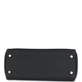 Hermes Kelly Retourne 25 Black Togo Palladium Hardware