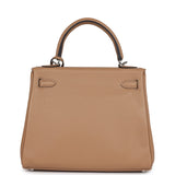 Hermes Kelly Retourne 25 Chai Swift Palladium Hardware