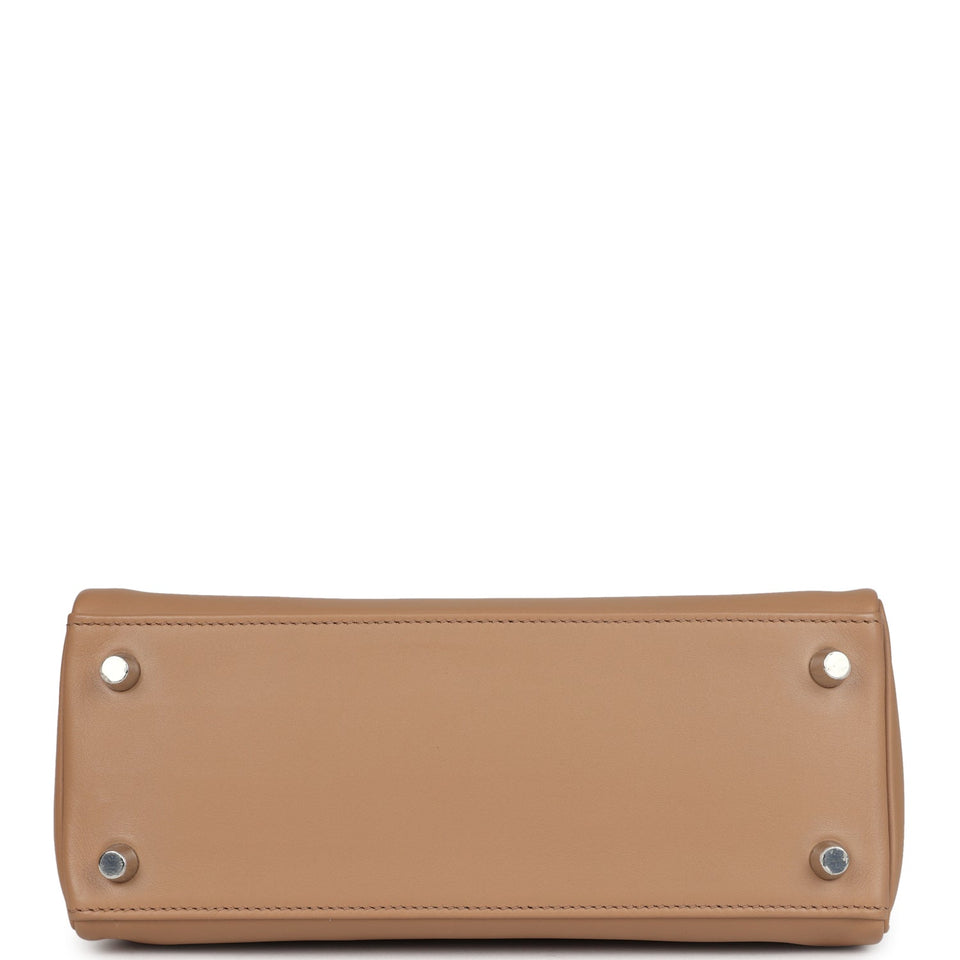 Hermes Kelly Retourne 25 Chai Swift Palladium Hardware