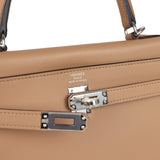 Hermes Kelly Retourne 25 Chai Swift Palladium Hardware