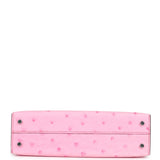 Hermes Kelly Sellier 20 Bubblegum Ostrich Palladium Hardware