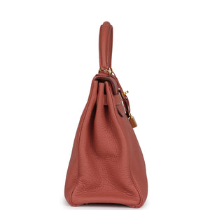 Hermes Kelly Retourne 32 Rosy Togo Gold Hardware