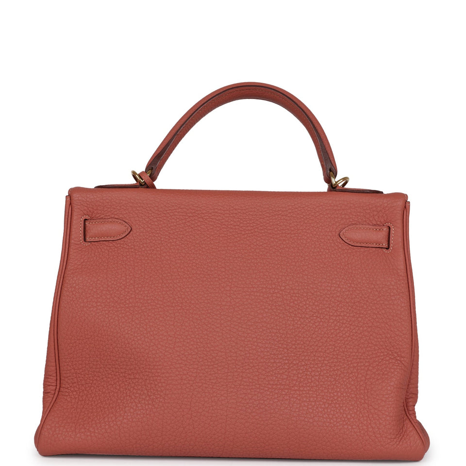 Hermes Kelly Retourne 32 Rosy Togo Gold Hardware