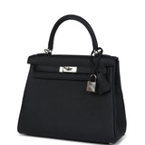 New Hermes Kelly Retourne 28 Black Togo Palladium Hardware