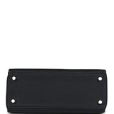 New Hermes Kelly Retourne 28 Black Togo Palladium Hardware