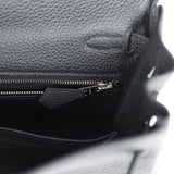 New Hermes Kelly Retourne 28 Black Togo Palladium Hardware