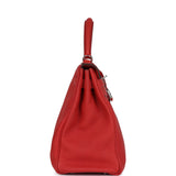 Hermes Kelly Retourne 32 Geranium Togo Palladium Hardware