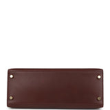 Hermes Kelly Sellier 28 Noisette Box Gold Hardware
