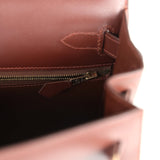 Hermes Kelly Sellier 28 Noisette Box Gold Hardware