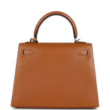 Hermes Kelly Sellier 25 Natural Sable Butler Palladium Hardware