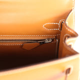 Hermes Kelly Sellier 25 Natural Sable Butler Palladium Hardware