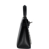 Hermes Kelly Sellier 20 Clouté Black Box Palladium Hardware