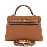 Hermes Kelly Sellier 20 Gold Epsom Gold Hardware