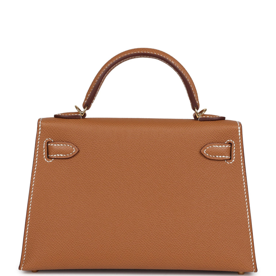 Hermes Kelly Sellier 20 Gold Epsom Gold Hardware