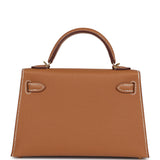 Hermes Kelly Sellier 20 Gold Epsom Gold Hardware