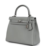 Hermes Kelly Retourne 28 Gris Mouette Togo Palladium Hardware