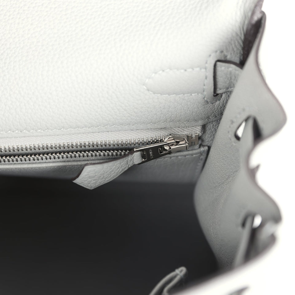 Hermes Kelly Retourne 28 Gris Mouette Togo Palladium Hardware
